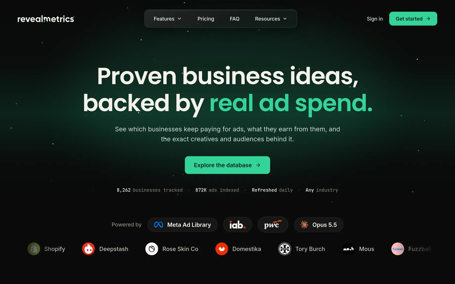 A look at Reveal Metrics